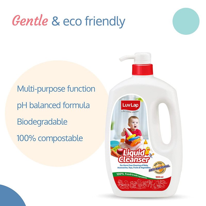 LUVLAP BABY BOTTLES, ACCESSORIES AND VEGETABLE LIQUID CLEANSER