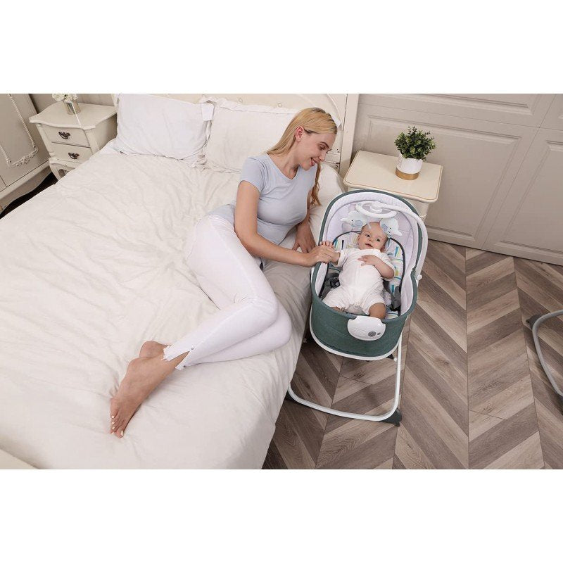 Mastela 6 in 1 Deluxe Multi-Function Rocker And Bassinet ,Infant Carrier ,Toddler Seat ,Play Time - 8037