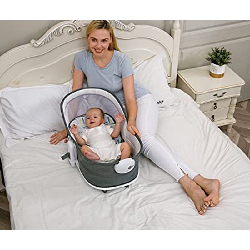 Mastela 6 in 1 Deluxe Multi-Function Rocker And Bassinet ,Infant Carrier ,Toddler Seat ,Play Time - 8037