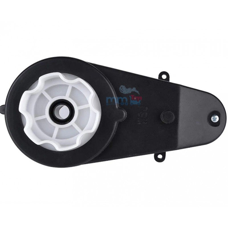 MM TOYS 12V GearBox Complete Set Replacment Part 12 M.M Hole, 6 Groves, With Motor Heavy Duty Compatible With All Type Of Kids Electric Car, Jeep, Bike Ride On - Black