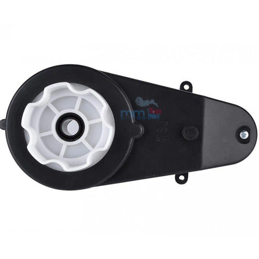 MM TOYS 12V Gear Box 6 GROOVES , 12 MM Hole Complete Replacement Part , Motor Included 18000 RPM For Kids Electric Rideon Car, Jeep Bike - Black