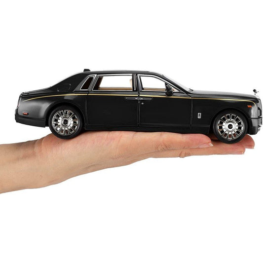 MM TOYS Rolls-Royce Phantom 1:32 Diecast Alloy Type Pullback Car - Luxury Toy with Realistic Details, Ages 3+ Color May Vary