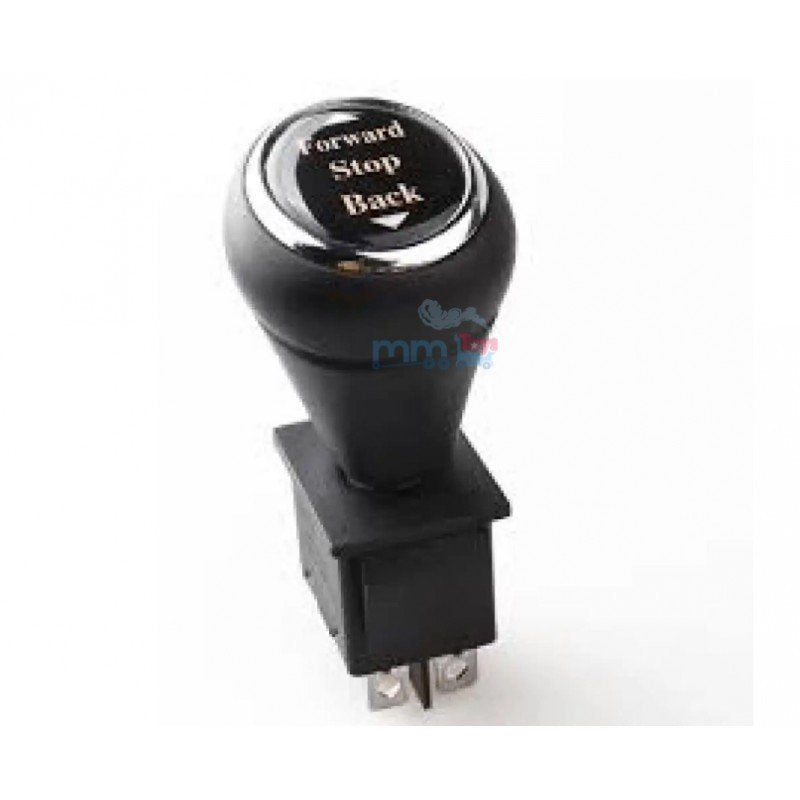 MM TOYS Forward & Backward Gear Lever Type Shift Switch with Knob for Children's Electric Powered Cars- Black