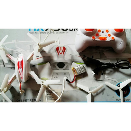 MM Toys HX 750 Drone Quadcopter 360-degree rotation, easy-to-use controls, Starter Size for Kids - Black