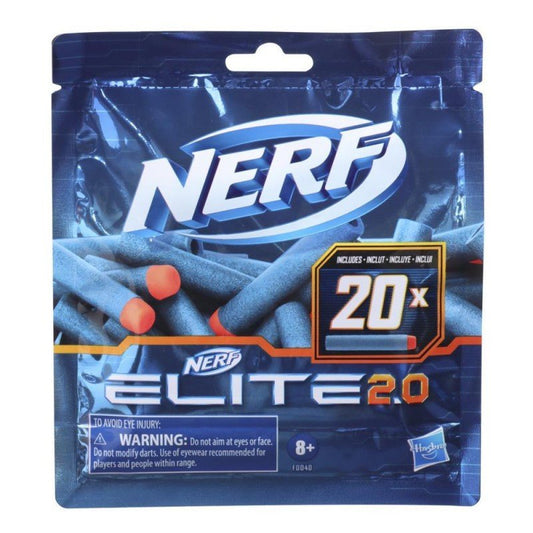NERF Elite 2.0 - Bullets Dart Refill Pack, 20 Pcs, Enhances NERF Battles