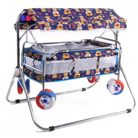 Steel Craft New Born Baby 2 in 1 Jhulla Cum Buggy 1010 For 0+ Month New Born Born Baby