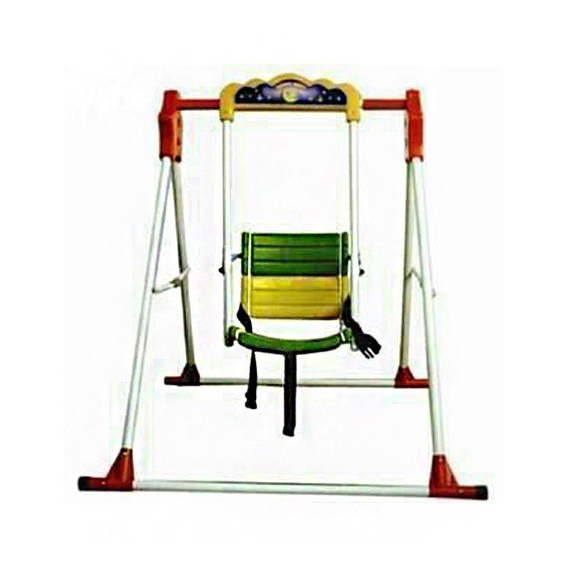 Steelcraft Foldable Swing with Heavy Alloy Stand Indoor, Garden Preschool Swing for Boys Girls Aged 2-6 Years