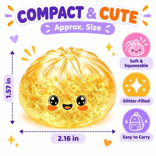 Sugar Edition dumpling squishy approximate dimensions and features