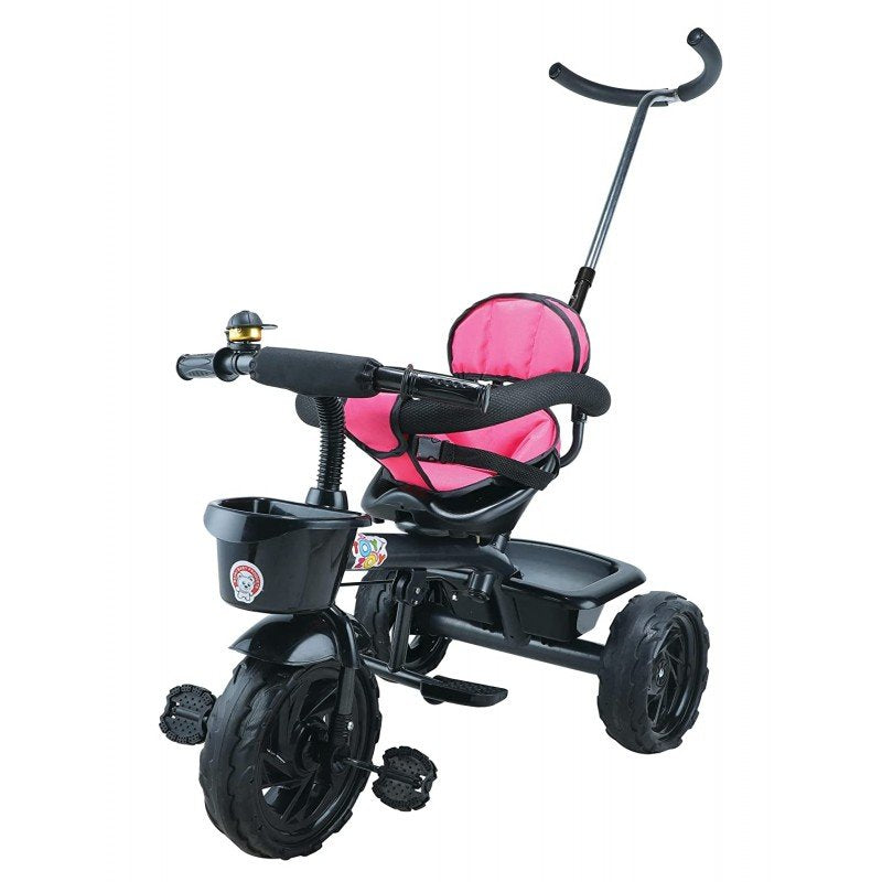 Toyzoy Maple Grand Kids Tricycle TZ-531 Safety Guardrail, Perfect for Boys Girls, Age 12 Month -4 years, Pink