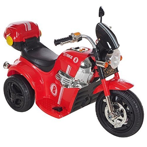 MM TOYS Electric Bike 1188 Model - Power Ride-On for 2-5 Years Baby Boys, Bullet Bike Shape, 6V Rechargeable Battery