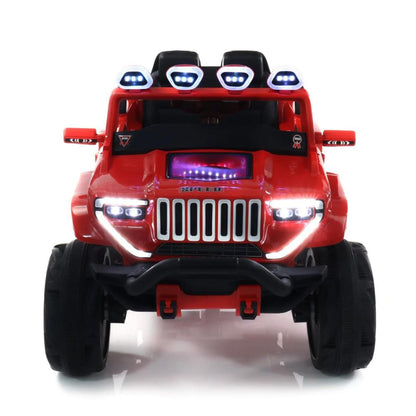 MM TOYS Electric Jeep Wrangler Ride-On for Kids 4 X 4 - Light, Music, USB Support, Swag Feature, Perfect for 3 to 9-Year-Old Kids, Model 1200A,12V Rechargeable Batteries, Load Capacity up to 45 Kg