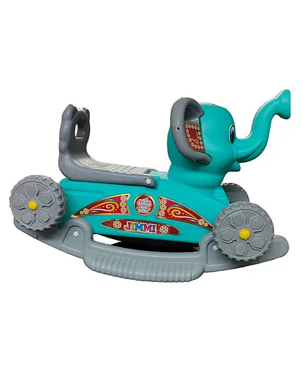 MM Toys JumboRide 2 in 1 Baby Elephant Rider Fun & Safe, Ideal for Kids 1-5 Years, Boosts Motor Skills, Perfect Birthday Gift, Multicolor