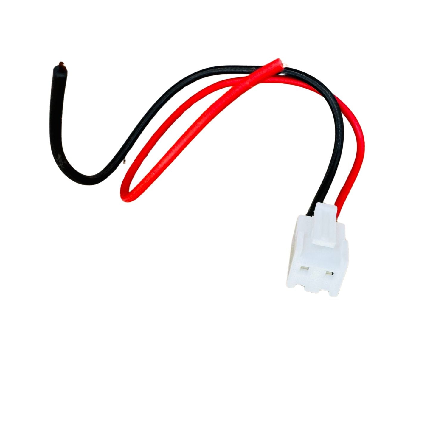 MM TOYS 2 Pin Female Connector for Steering Connection With Controller, Strong Grip, Easy Installation, Durable Plastic, Kids Electric Rideon, White Color