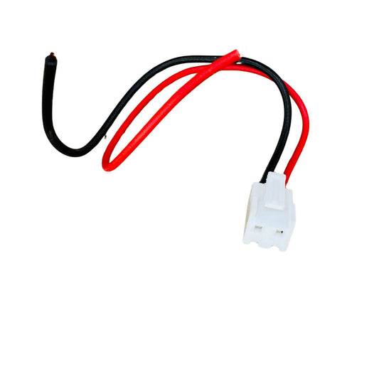 MM TOYS 2 Pin Female Connector for Steering Connection With Controller, Strong Grip, Easy Installation, Durable Plastic, Kids Electric Rideon, White Color