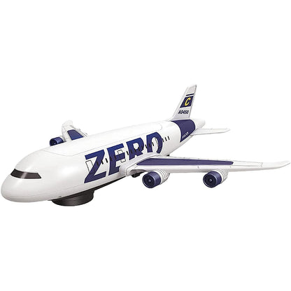 MM TOYS Zero Aircraft: Airplane Toy with Engaging Music, Vibrant Lights, & 360 Degree Movements - Battery-Operated