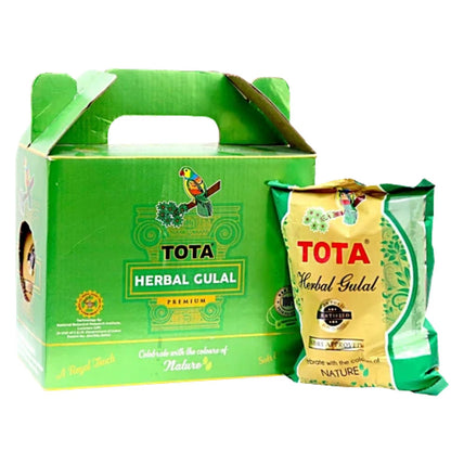 Tota Premium Pure Herbal Gulal 500g (100g x 5 Assorted Colors) – Non-Toxic, Skin Safe, Eco-Friendly Holi Colors Made in India