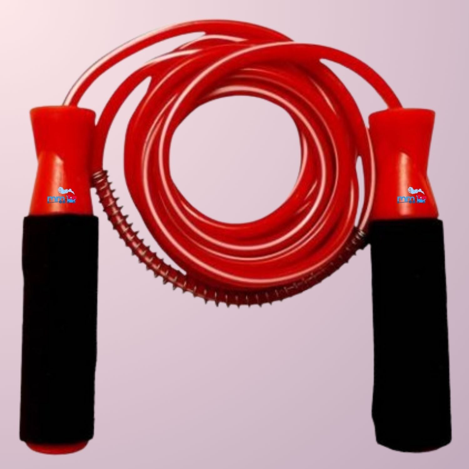 Heavy-duty PVC rope with ball bearings ensures smooth, tangle-free rotations for fast and fluid skipping
