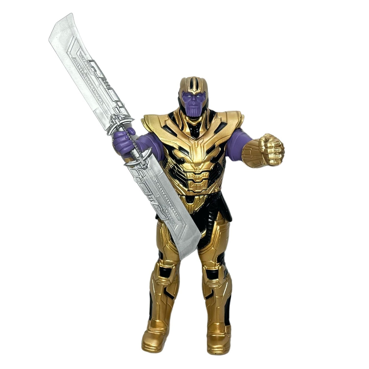 MM Toys Avengers Thanos Superhero Diecast Figure | 12 Inch Movable Arms & Upper Body Toy for Kids - Multicolor