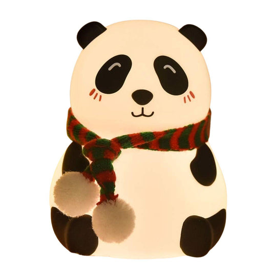 MM TOYS Rechargeable Silicone Panda Night Light for Kids – 7-Color LED Changing Lamp, Soft BPA-Free Mini Bedside Nightlight, Cute Nursery Decor & Gift (Multicolour)