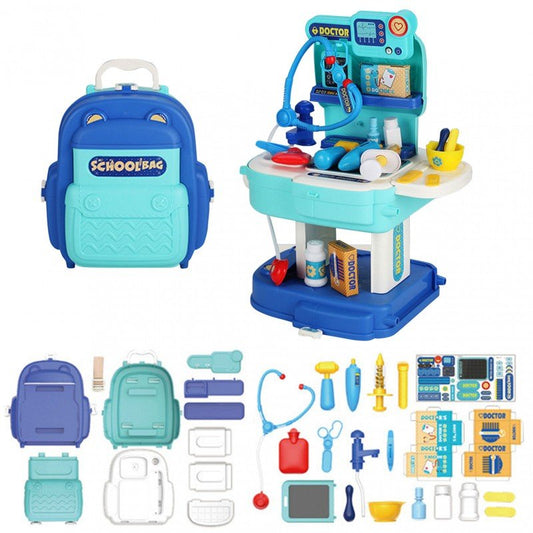 MM TOYS 2 in 1 Doctor Pretend Play Set, 31 Pieces | 8391P | A Comprehensive Medical Toy Set for Imaginative Play | Age Group 3-8 years