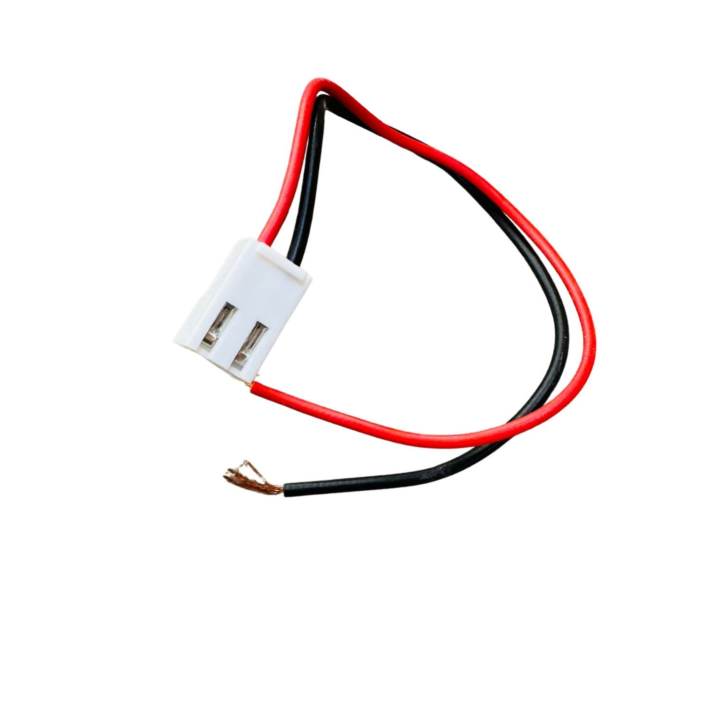 MM TOYS 2 Pin Female Connector for Steering Connection With Controller, Strong Grip, Easy Installation, Durable Plastic, Kids Electric Rideon, White Color