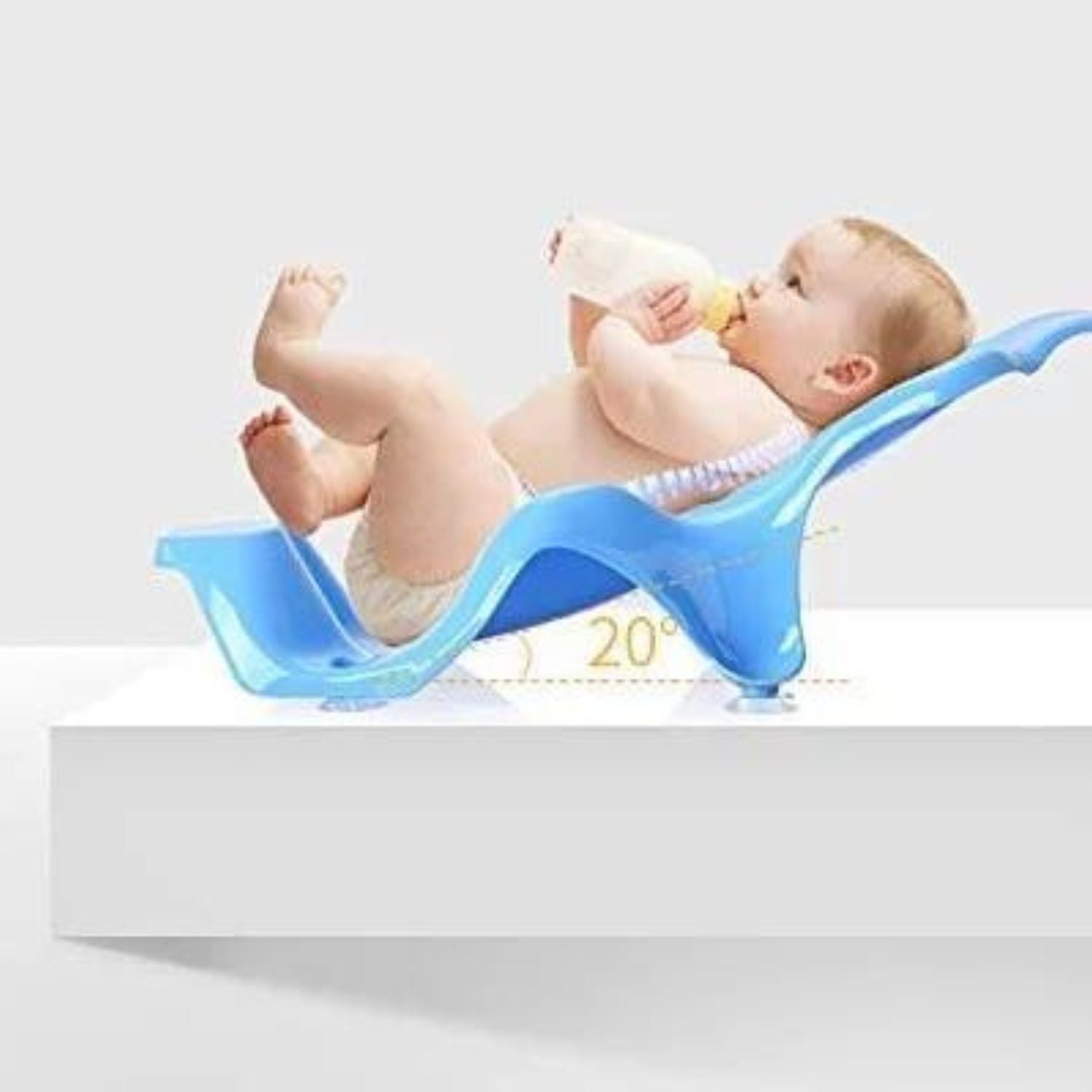 Honey Bee Dolphin Luxury Baby Bath Tub with Sling, 10 Colored Balls, Shower Mug For Newborn to Years, Safe Fun Bath Time