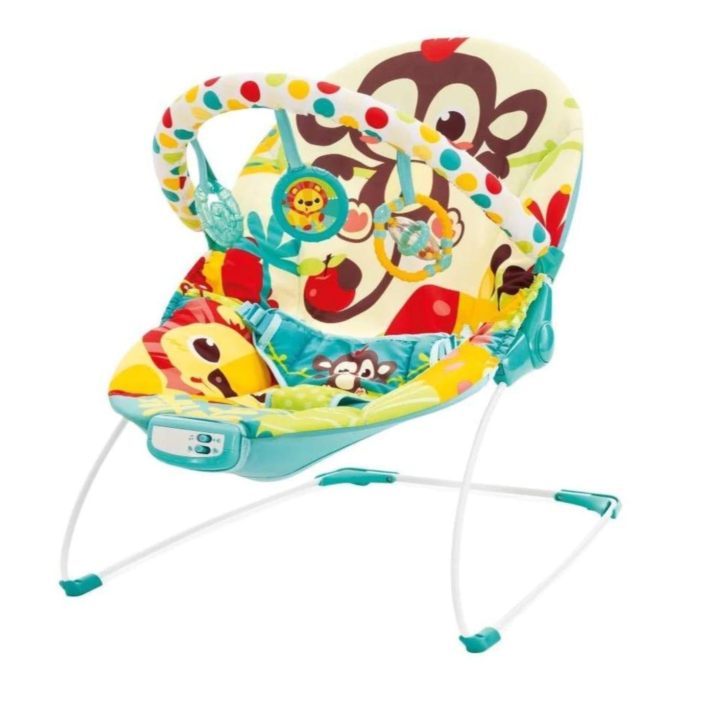 Mastela Electronic Baby Rocker Musical Bouncer Chair 6876, Soothing Vibrations, Toddlers to Newborn, Multicolor