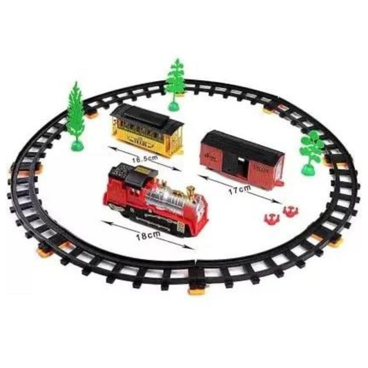 MM TOYS Train World Toy Train With Track Real Like Train Sound And lights