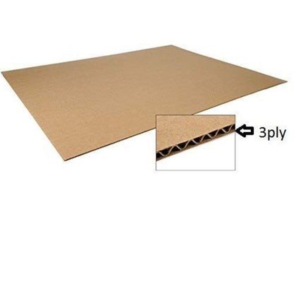 MM TOYS 3 Ply Brown Corrugated Box For Packing 3x3x4 Inches-Pack of 50