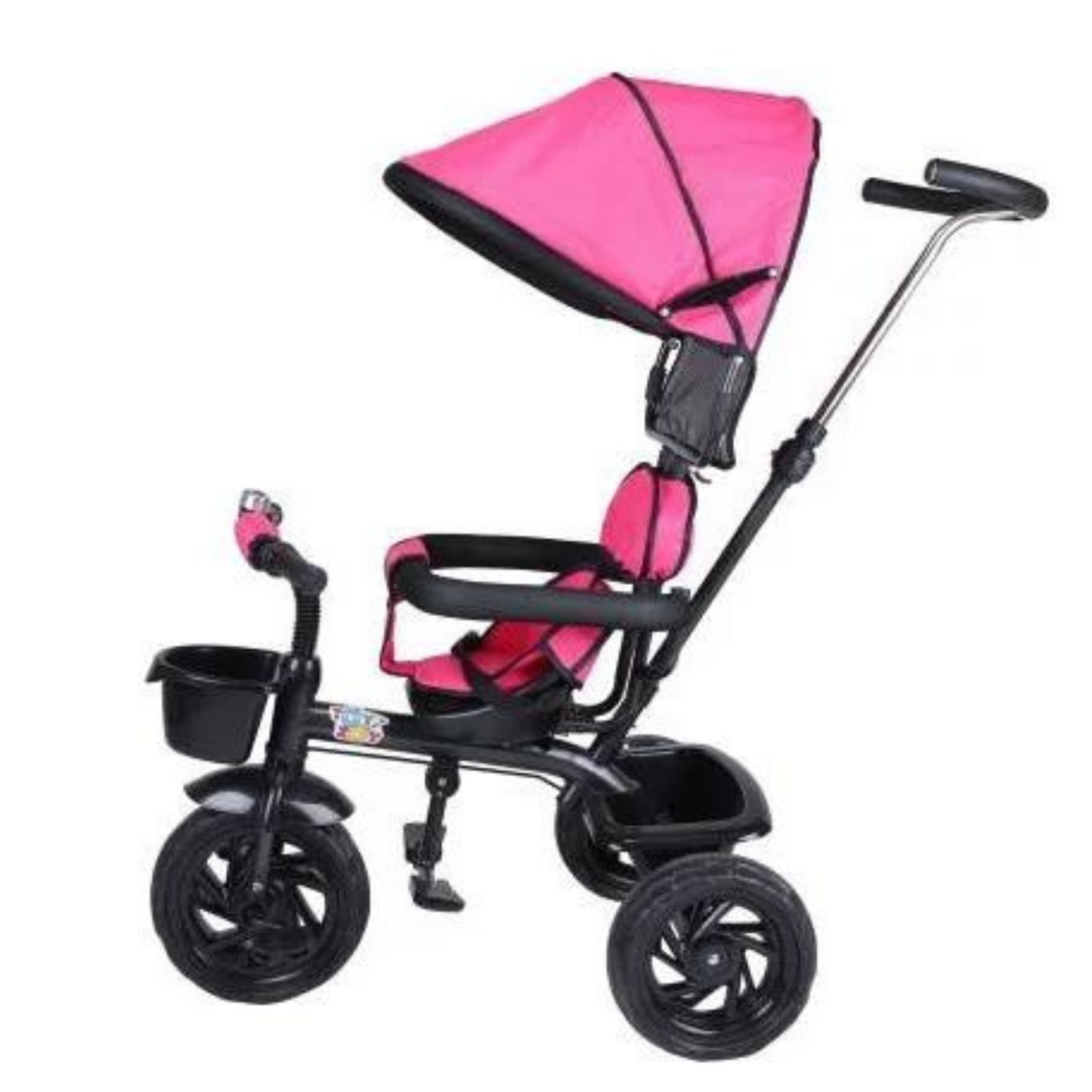 TOYZOY Baby Tricycle 532 With Protective Canopy, Suitable for 1.5-4 Years Fun & Safe Ride for Toddlers  Vibrant Color