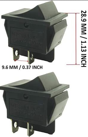 MM TOYS - 6V/12V Accelerator Foot Pedal Reset Switch-Control Switch, 6 Pins, Easy Installation, Black - For Kids Ride On Toys & Science Projects