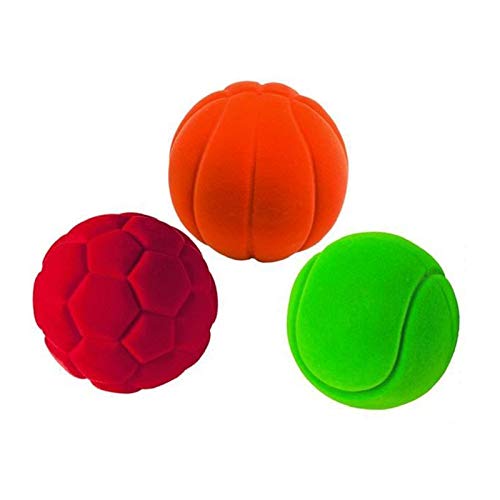 Rubbabu Soft Natural Rubber Ball, Pack of 1, Varied Design, 6 Inches, Squishy & Safe, Ideal for Sensory Play, For Babies 3+ Months - Non-Toxic