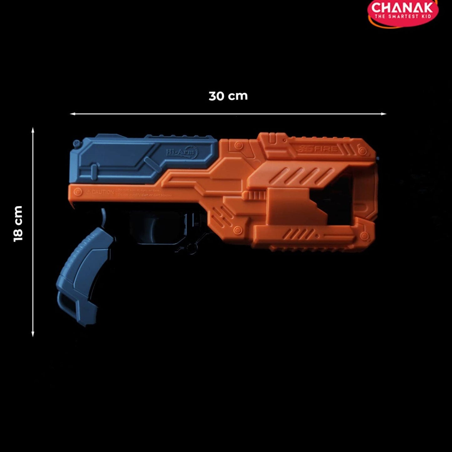 Chanak High-Performance Six Fire Toy Blaster Gun: 6 Dart Rotating Drum, Hi-Arm Design, Ideal for Kids Above 6 Years, Includes 10 Soft Bullet Darts