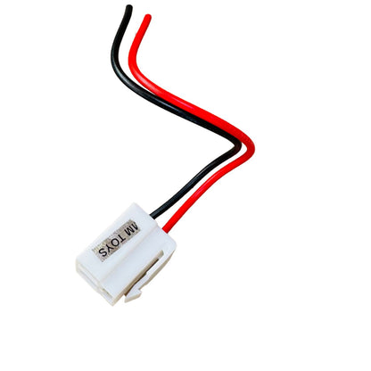 MM TOYS 2 Pin Power Connector for Kids Electric Rideon Controller, Easy Installation, Durable Plastic Build, White Color