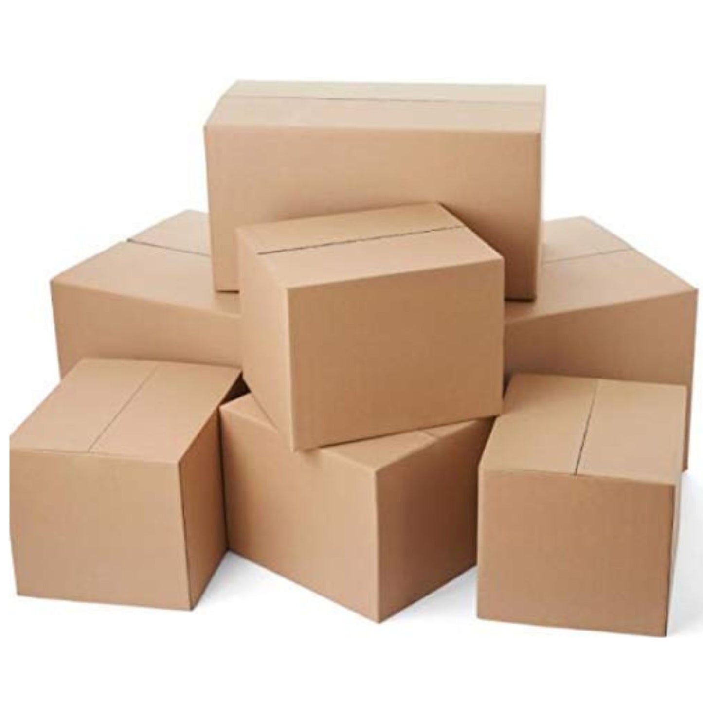 MM TOYS 3 Ply Brown Corrugated Box For Packing 4x4x4 Inches-Pack of 50