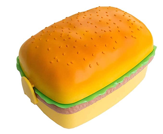 MM TOYS Burger Shape Lunch Box for Kids -  Tiffin Box, Lunch Box for Kids, Return Gifts for Kids