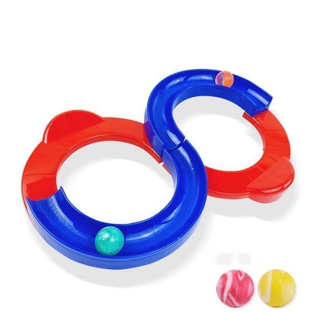 Aditi Toys 8 Shape Infinity Loop Interaction Creative Track Toy: Includes 2 Bouncing Balls, Enhances Hand-Eye Coordination,Learning Toy for Kids