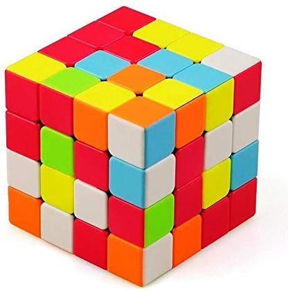 MM Toys 4X4 Speed Cube Puzzle: Stickerless, Ideal Stress Buster and Brainstorming Tool for Kids & Adults - Suitable for 3 Years and Above