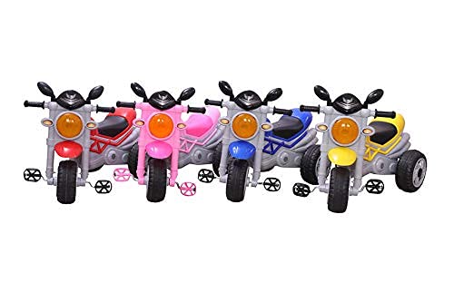 MM TOYS Bullet Single Seat Tricycle: Interactive Music & Light, Fun for Boys & Girls, Age 3-5 Years - Color may Vary