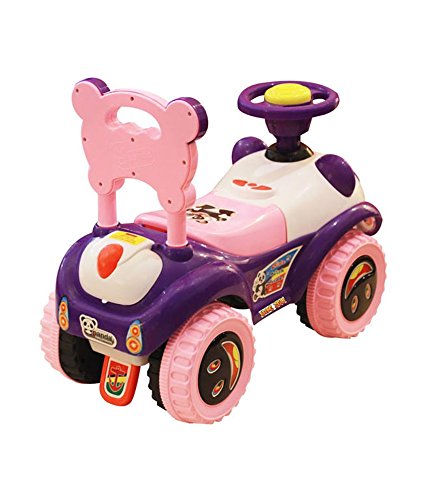 Panda Ruff Rider Push Ride On Fun Secure Ride Toy Car for 1 Year to 3 Year Kids Multi-Color - Color May Vary