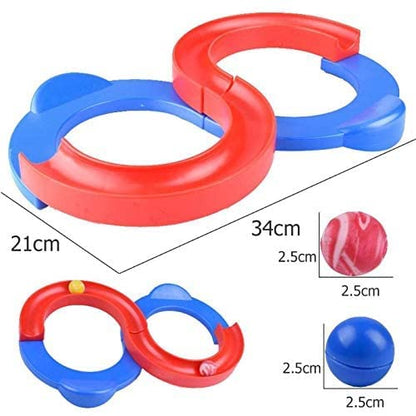 Aditi Toys 8 Shape Infinity Loop Interaction Creative Track Toy: Includes 2 Bouncing Balls, Enhances Hand-Eye Coordination,Learning Toy for Kids