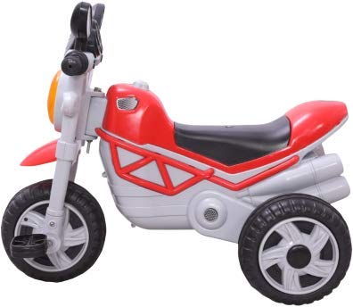 MM TOYS Bullet Single Seat Tricycle: Interactive Music & Light, Fun for Boys & Girls, Age 3-5 Years - Color may Vary