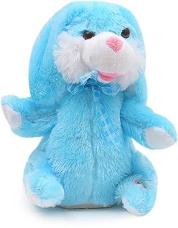 MM Toys Binky Dancing & Singing Plush Rabbit with Moving Ears & Hands, Soft & Flufy- Sky Blue