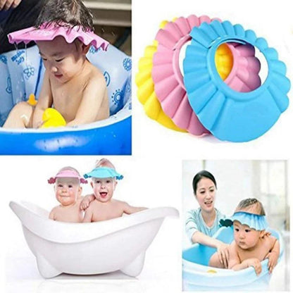 MM Toys Multicolor Shower and Hair Wash Cap | Adjustable Size | Ideal for Infants & Toddlers from 3 Months to 3 Years
