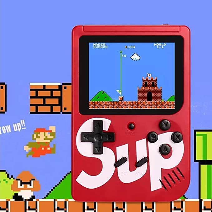 SUP 400-in-1 Handheld Retro Game Box - Single Player | Without Remote | Includes Super Mario, Contra, Aladdin and More | A Like Star Product - Color May Vary