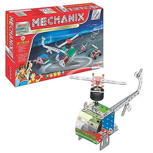 MECHANIX-2 DIY Stem Engineering Game - Colourful Construction Toy Building Blocks Set 01004, Fun Learning Experience for Kids Aged 7+ Years