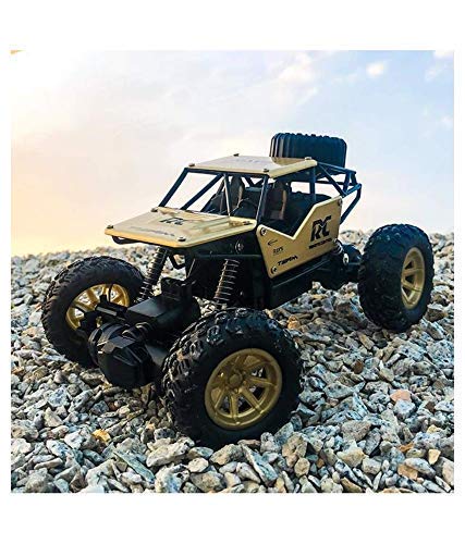 MM TOYS R/C Monster Truck Rock Crawler Mini Car Rechargeable Metal 4WD Rally Car - 2.4 Ghz Remote Control - Multicolor