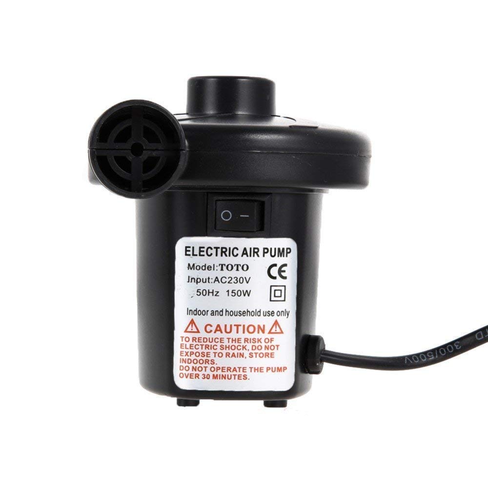 Multipurpose Electric Air Pump for Swift Inflation/Deflation of Air Beds, Pools, Toys, and More