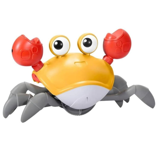 Crawling Crab Baby Toy – Smart Sensor Musical Tummy Time with LED Lights, USB Rechargeable | Interactive Crawling Toy for Babies 6–12 Months & Toddlers 1–3 Years (Color May Vary)
