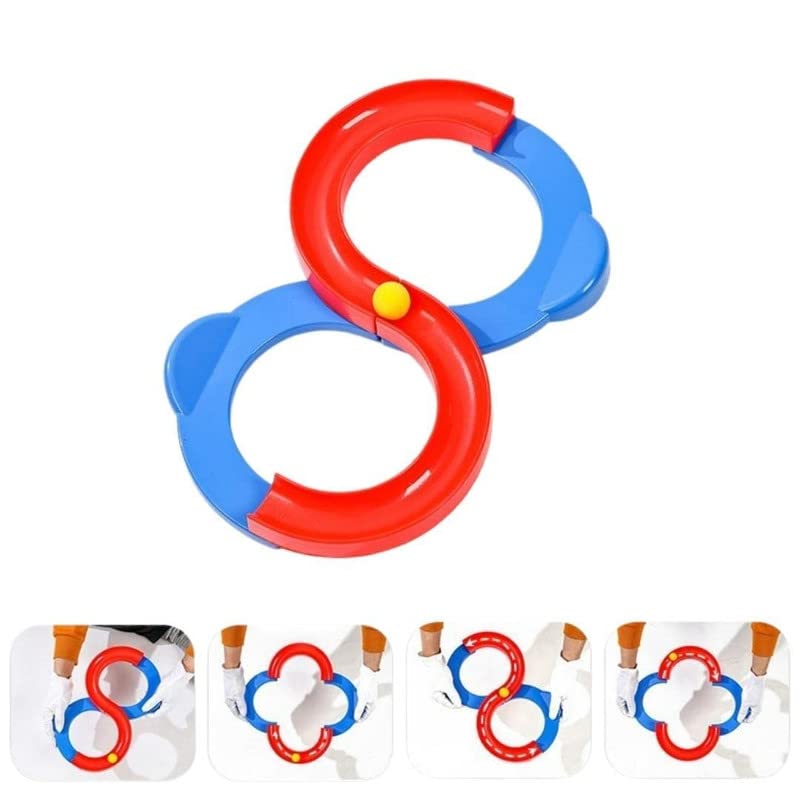 Aditi Toys 8 Shape Infinity Loop Interaction Creative Track Toy: Includes 2 Bouncing Balls, Enhances Hand-Eye Coordination,Learning Toy for Kids